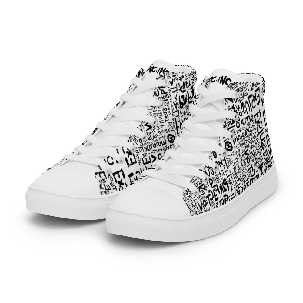'WORDS' PRINT WOMEN'S SNEAKERS