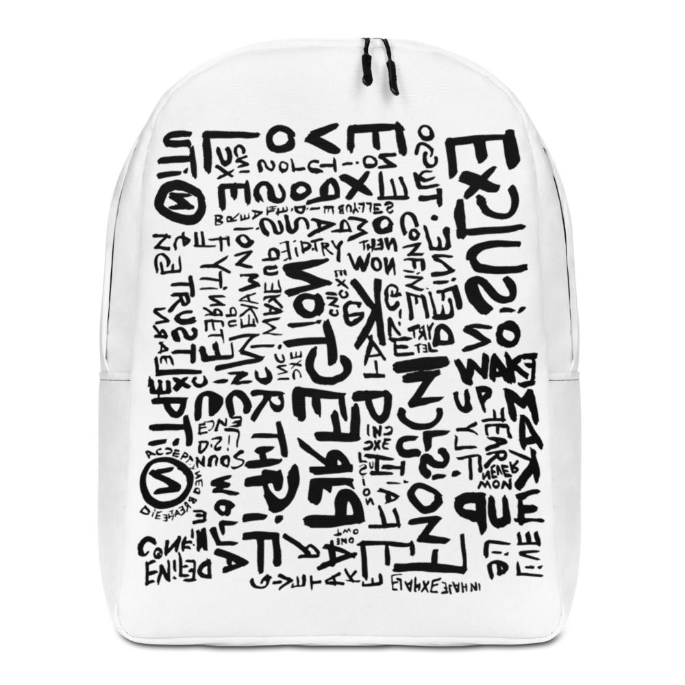 'WORDS' PRINT BACKPACK