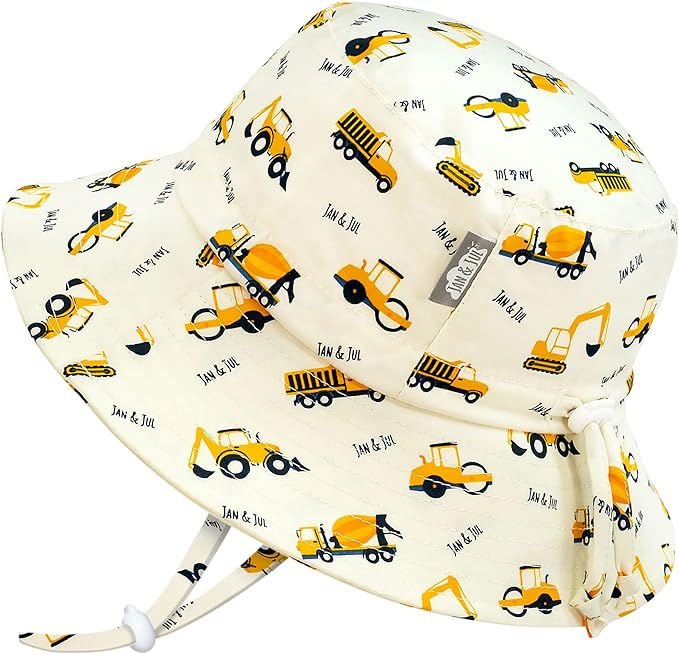JAN & JUL Grow-with-Me Cotton Bucket Sun-Hat for Baby and Kids