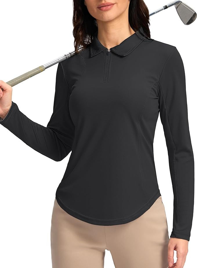 Lightweight , Long Sleeve Women's Golf Shirts, UPF 50+
