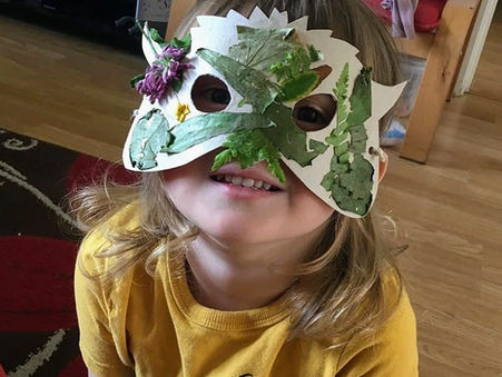 Make your own nature inspired bird mask!