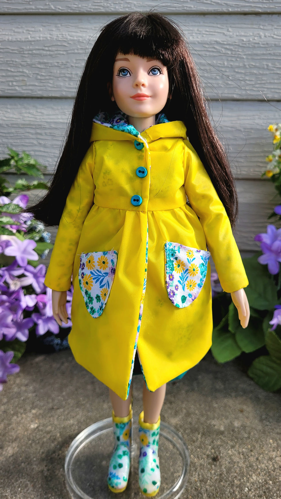 Thumbnail: April Showers Brings May Flowers Yellow for Anne Robert Tonner doll clothes