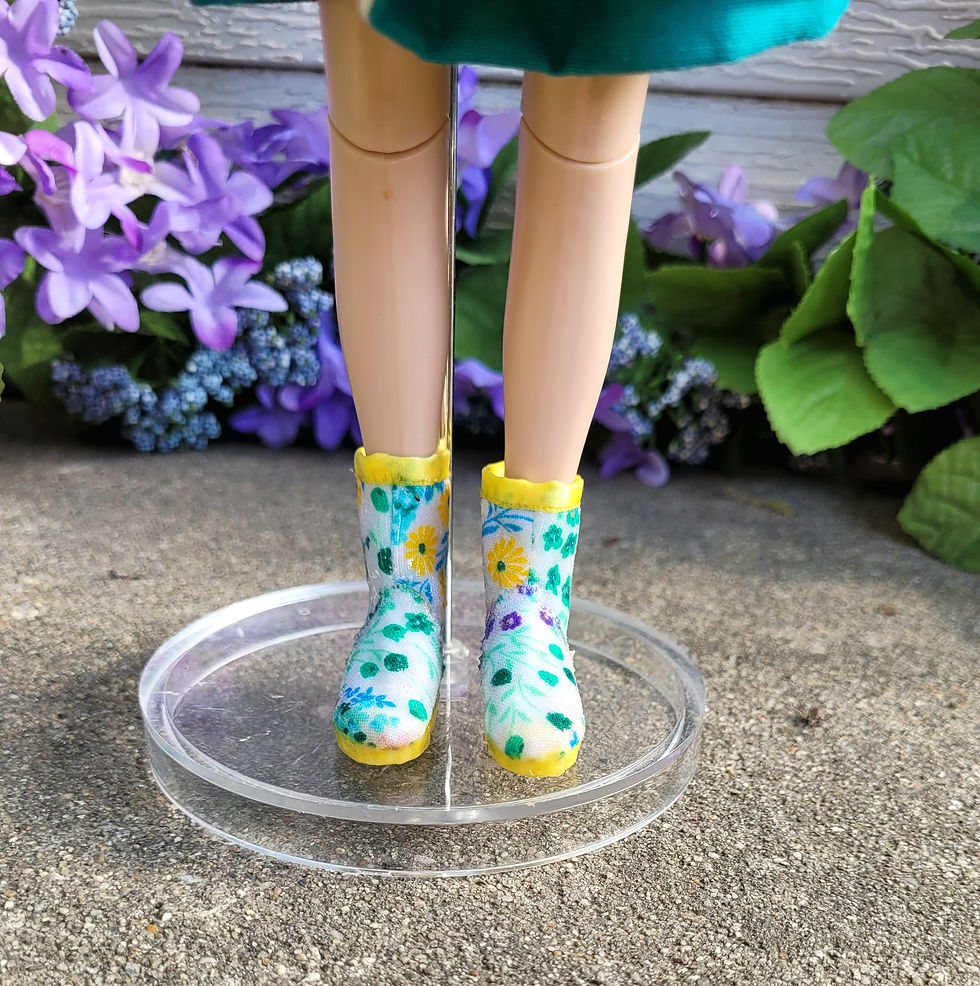 Thumbnail: April Showers Brings May Flowers Yellow for Anne Robert Tonner doll clothes