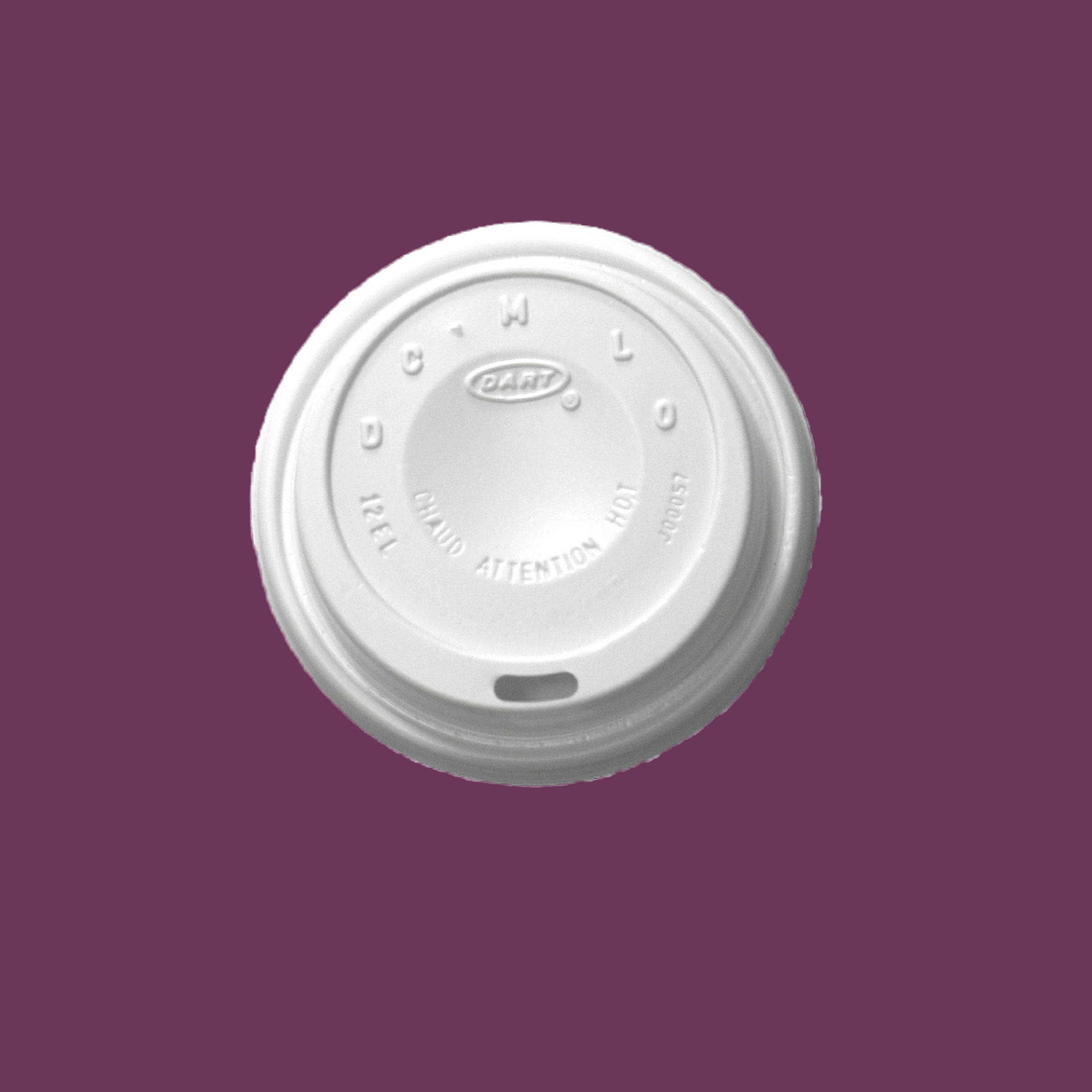 1 PQ C/100PZAS DE TAPA RANURA PARA VASO  TERMICO