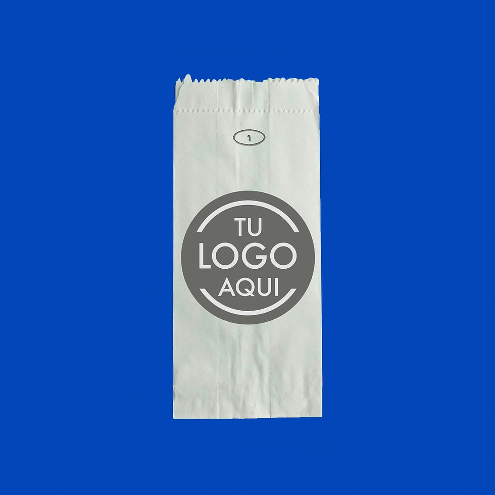 Miniatura: 1 PQ C/100PZAS DE BOLSA DE PAPEL BLANCA FONDO COMUN # 1