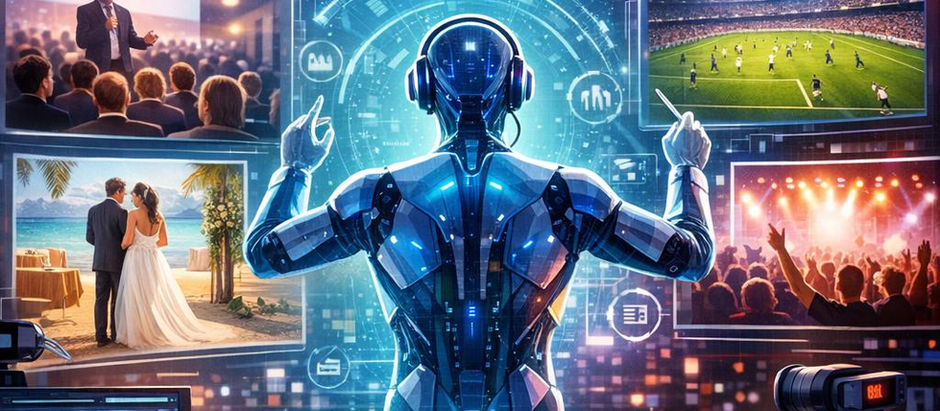 representacion de la IA y el apoyo que puede dar a eventos corporativos, sociales, deportivos y conciertos