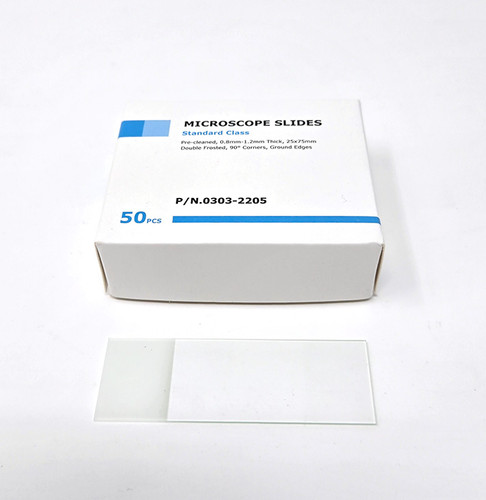 Microscope Slids 25 x 75 mm Microscope Slides (Standard Glass), Pack of 50 | Luna ...