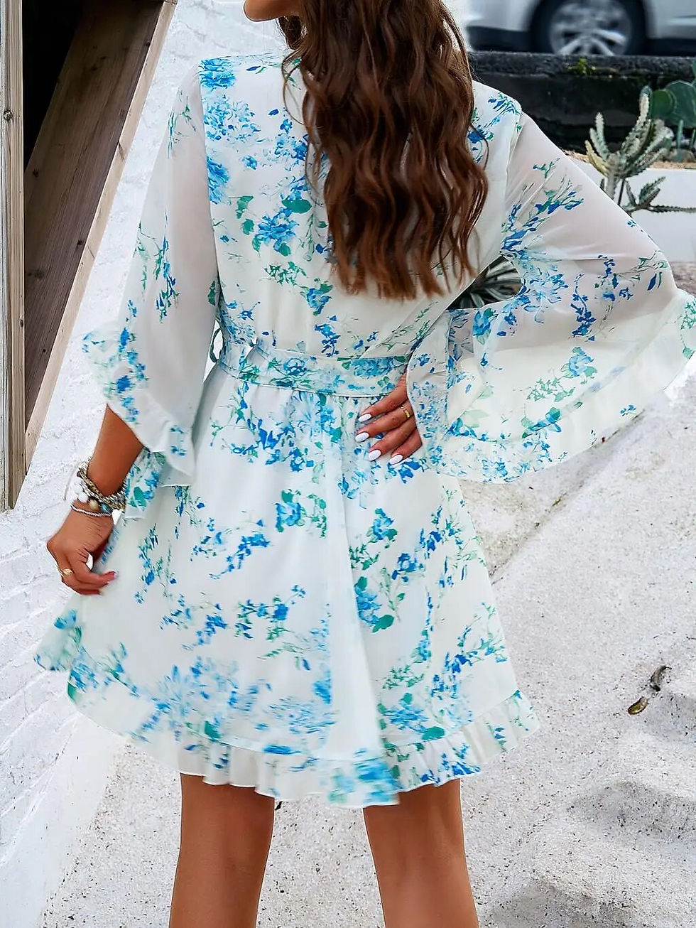 Miniatura: Elegante Vestido Floral feminino