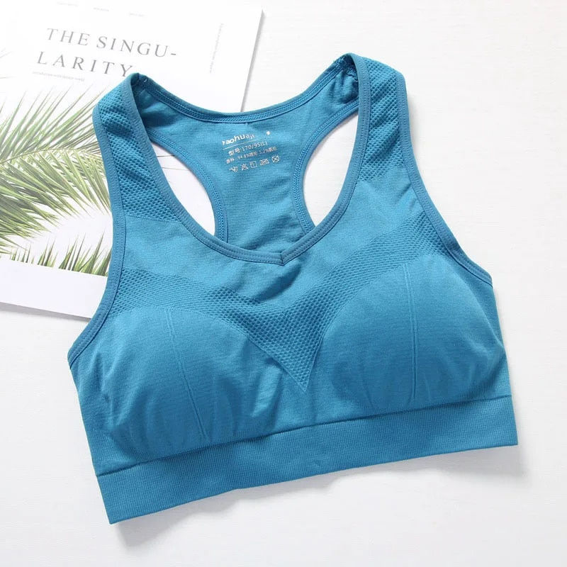 Miniatura: Sutiã Respirável, Push Up Bra, Roupa interior de ioga,