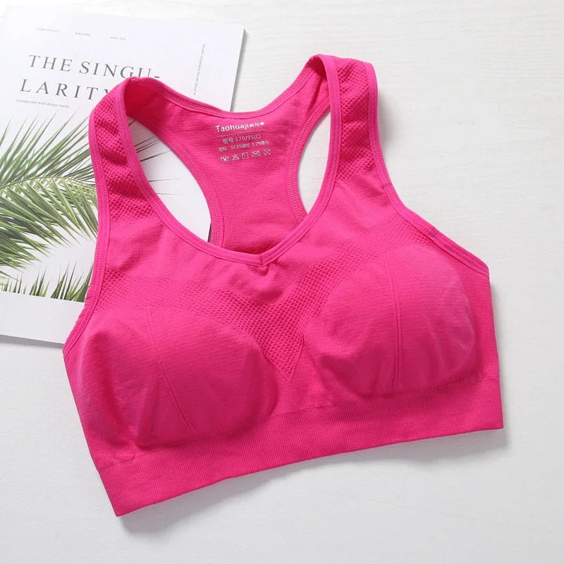 Miniatura: Sutiã Respirável, Push Up Bra, Roupa interior de ioga,