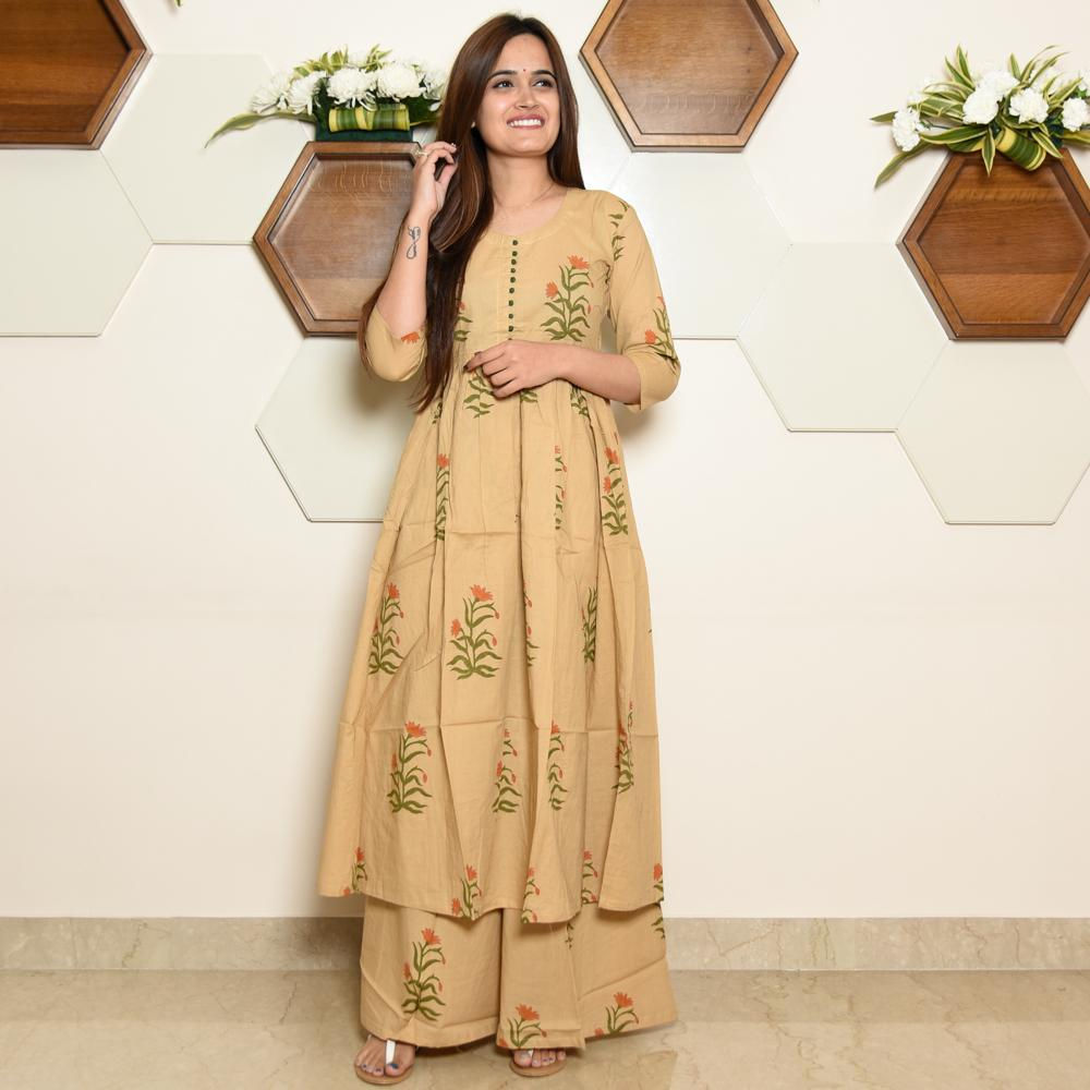 Designer Kurti Plazzo Set
