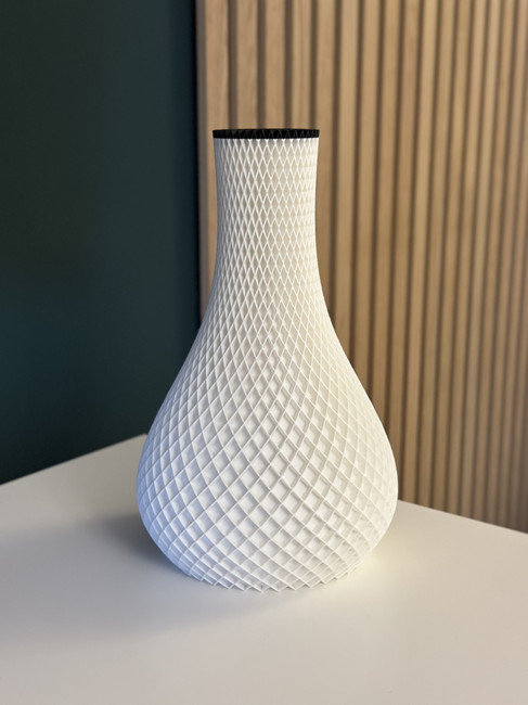 Vase Weiß Schwarz 3