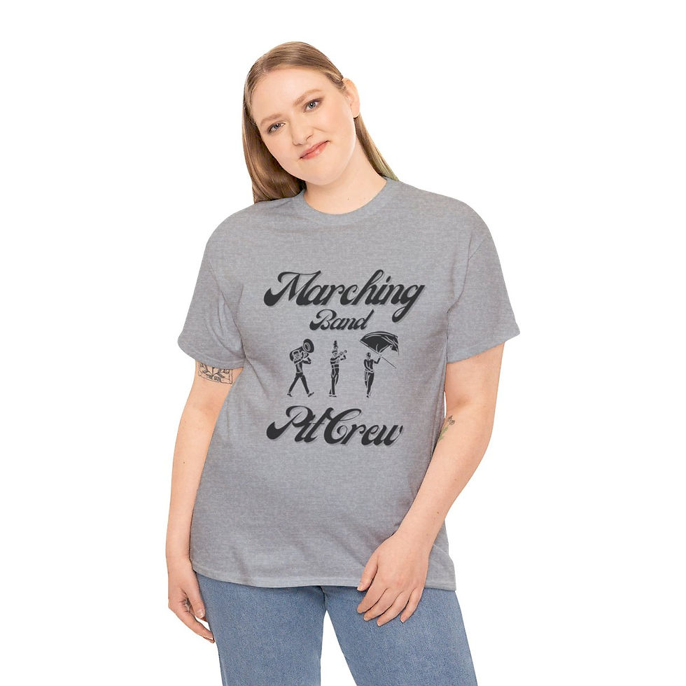 Thumbnail: Unisex Marching Band Pit Crew Double Sided T-shirt