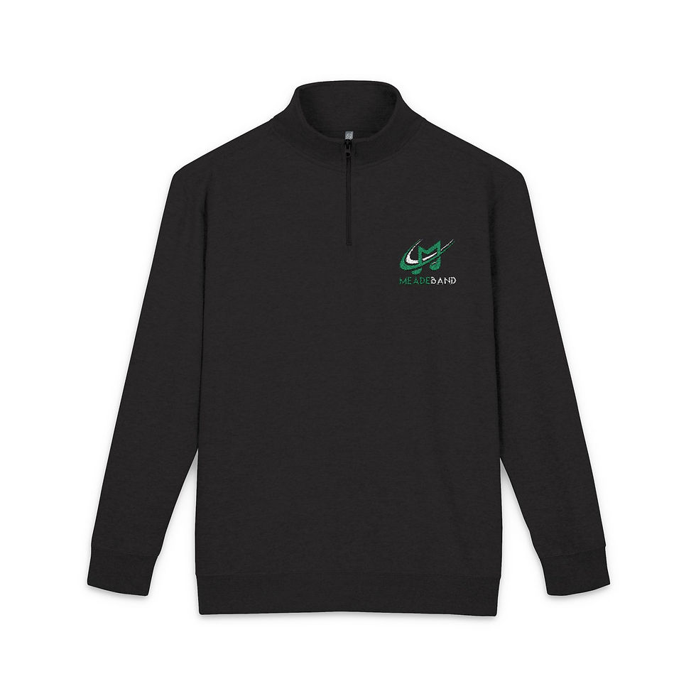 Thumbnail: Cozy Embroidered Unisex Fleece Pullover, Meade Band logo