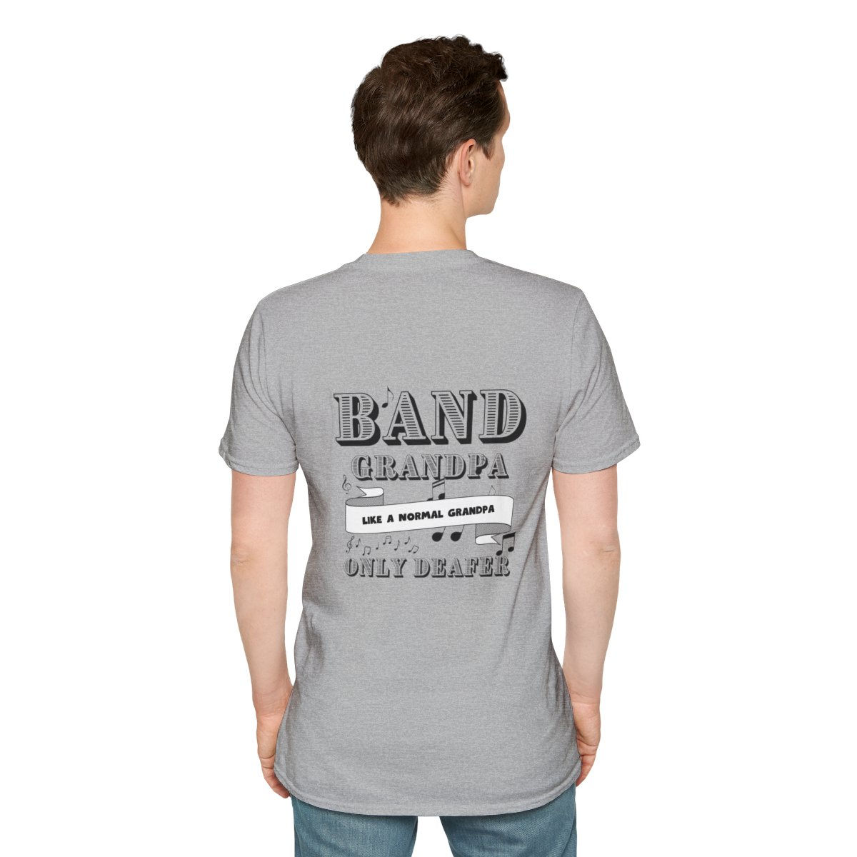 Band Grandpa Double Sided Softstyle T-Shirt