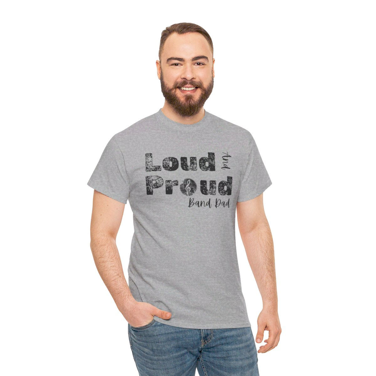 Loud & Proud Band Dad Double Sided T-shirt