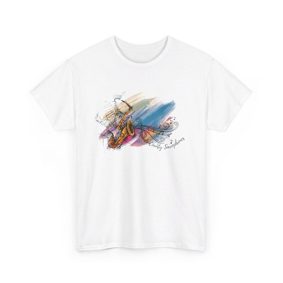 Thumbnail: Saxophones Unisex Heavy Cotton Tee