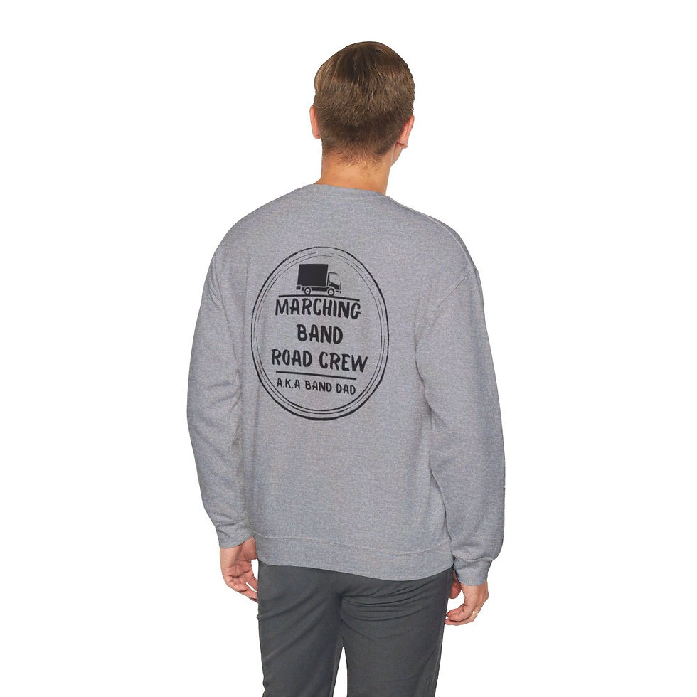 Thumbnail: Marching Band Road Crew aka Dad Double Sided Sweatshirt