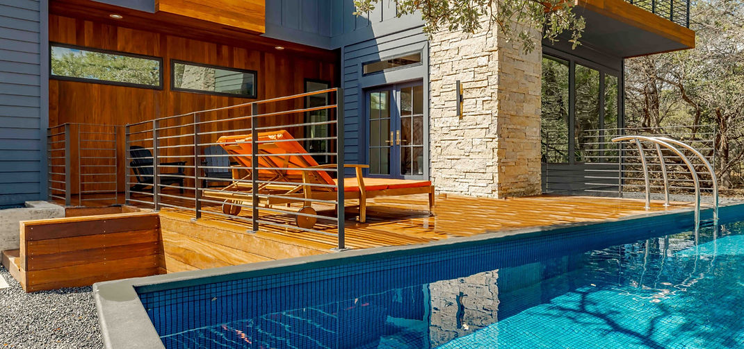 Ipe Hardwood Deck with Stainless Steel Cable Rails