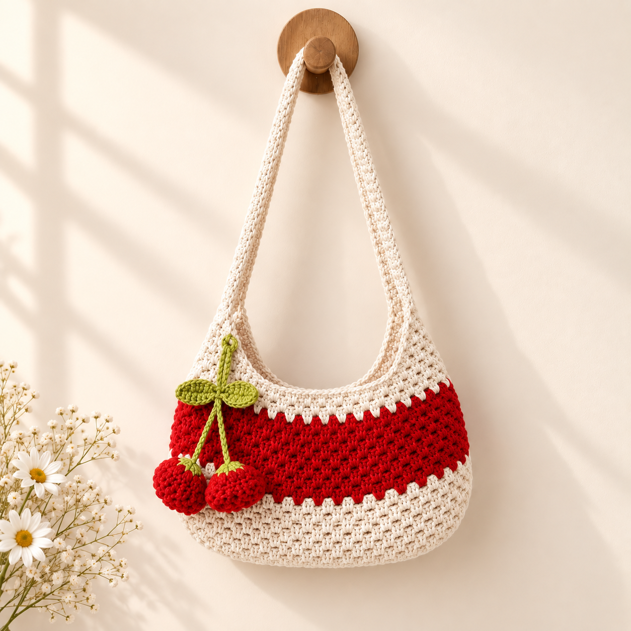 Cherry Blossom Hobo Bag