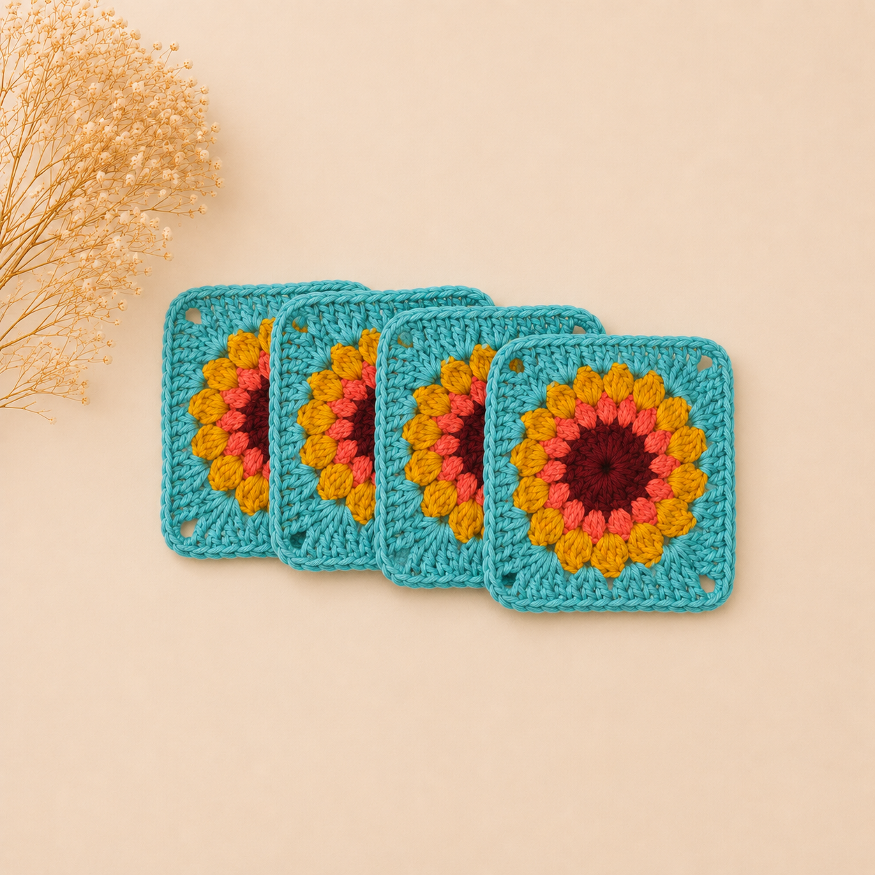 Blue & Sunflower