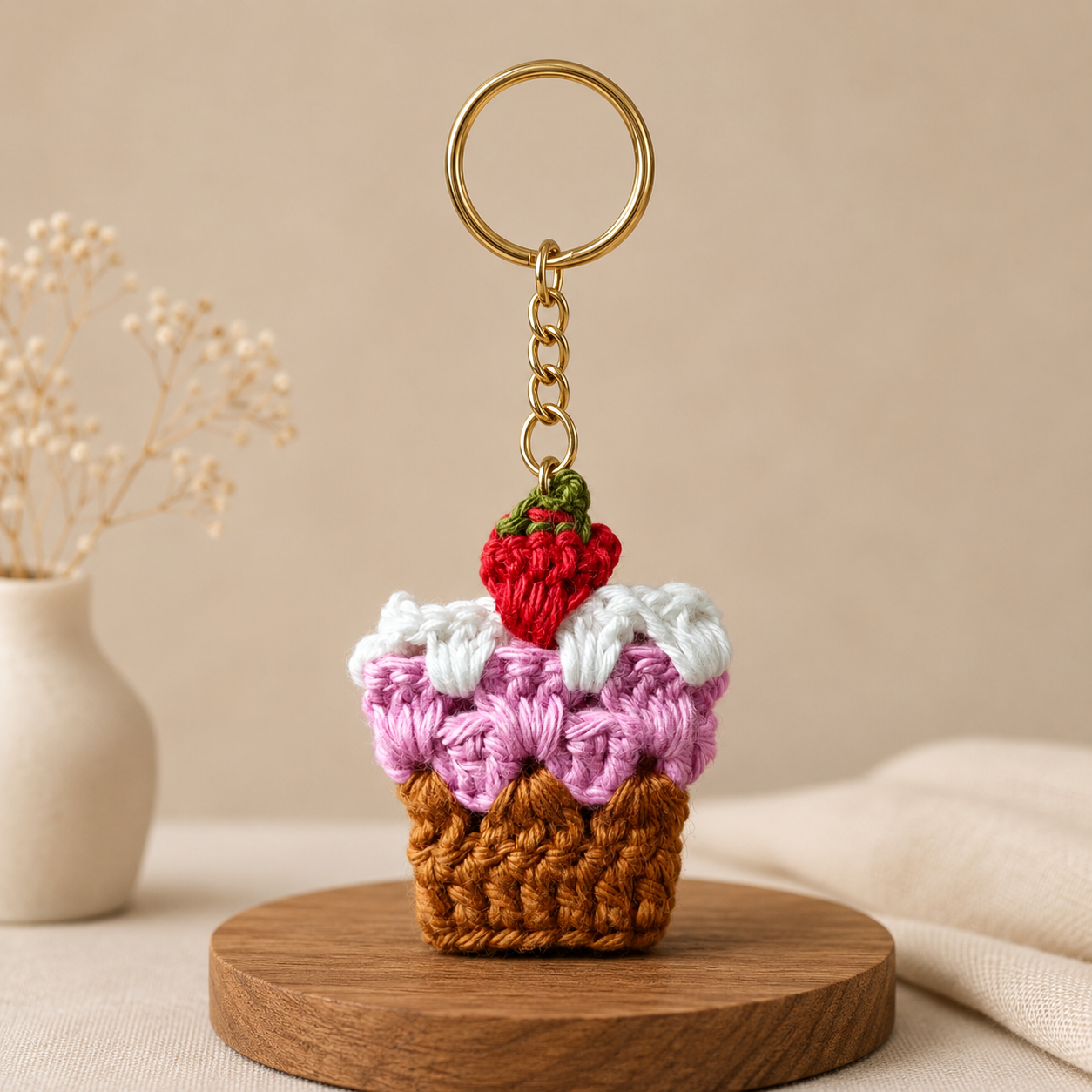 The Sweetheart Cupcake Keychain