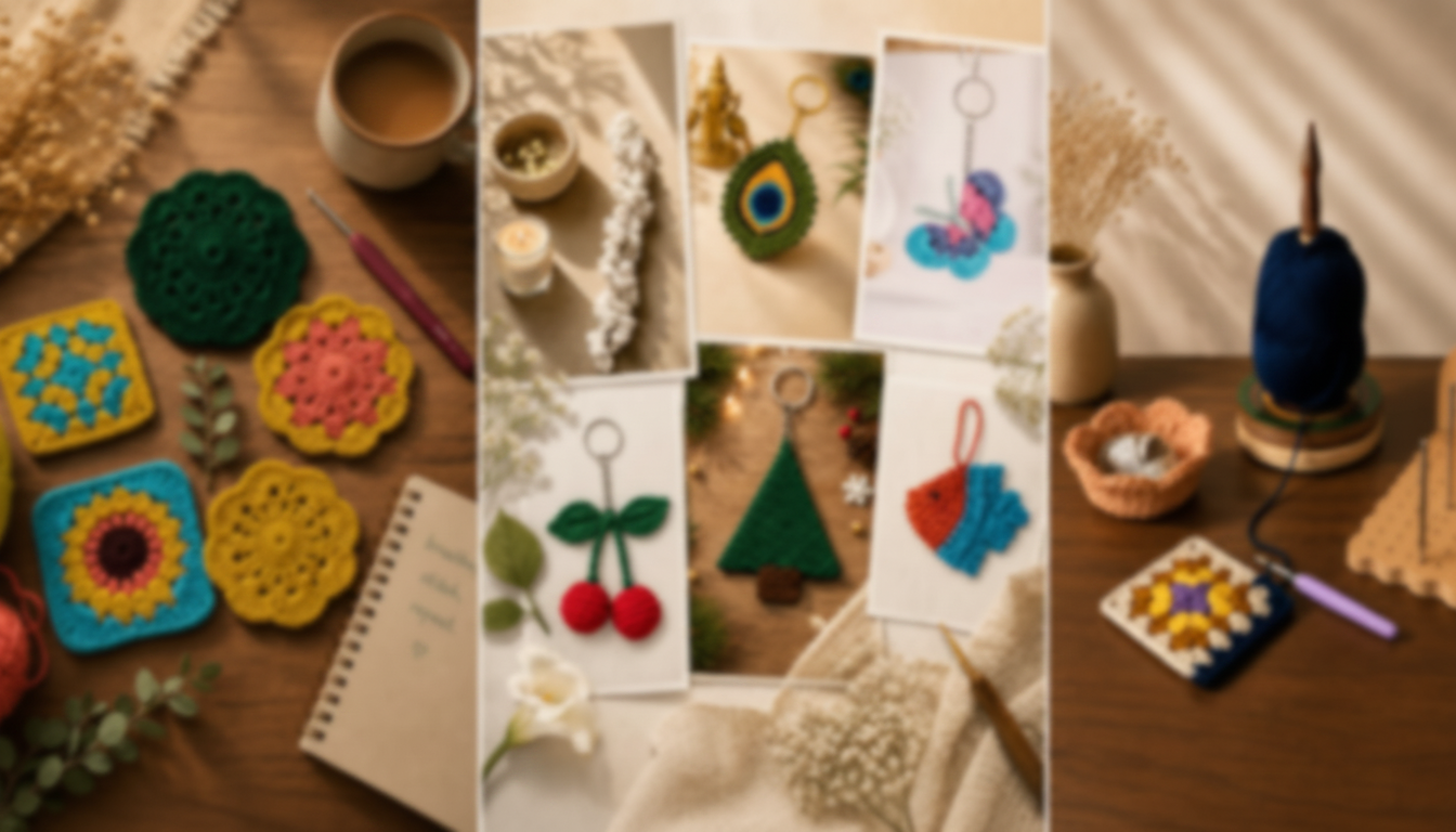 Crochet workspace