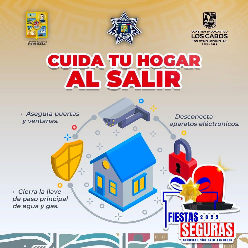 El XV Ayuntamiento de Los Cabos hace un llamado a la prevención y responsabilidad durante las celebraciones decembrinas
