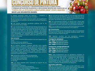 ICA Los Cabos invita a partiripar en el Concurso de Pintura de la Fiesta de la Pitahaya Miraflores 2026
