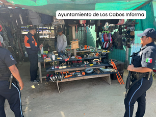 Ayuntamiento de Los Cabos realiza operativos de supervisión y vigilancia para combatir la venta no autorizada de pirotecnia