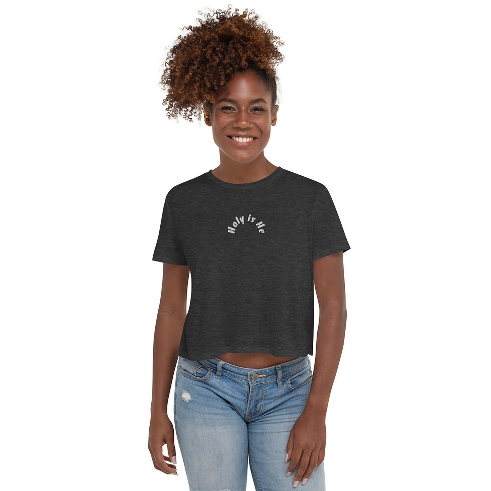 Thumbnail: Holy is He Crop Tee
