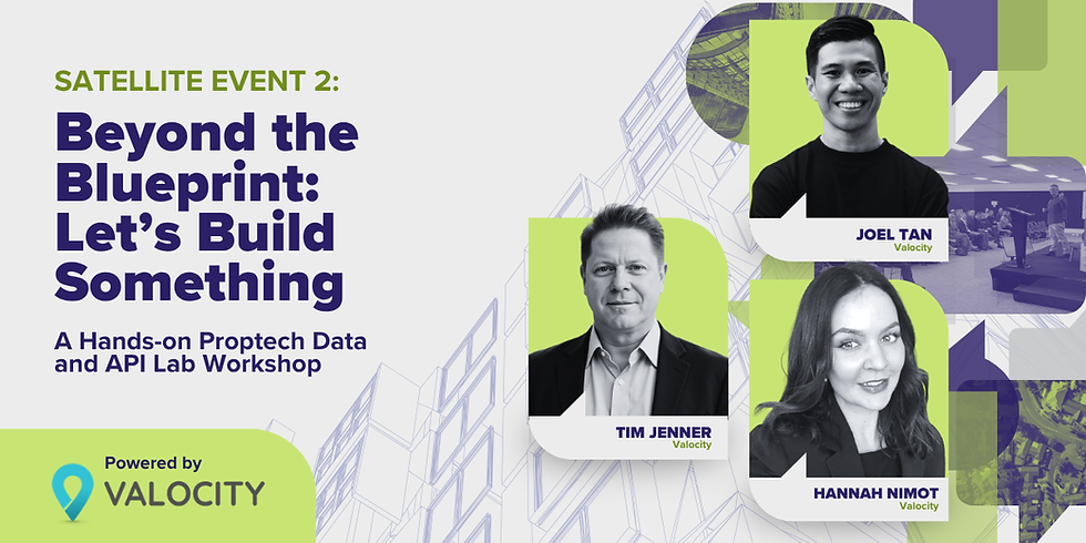 Let's build something: Valocity's data lab joins Proptech Forum