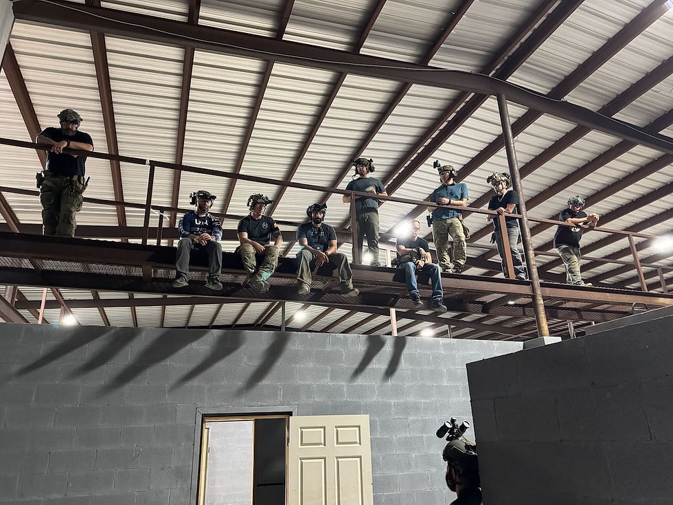 After action review of students performance with students on the cat walk