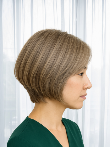 クールなショートボブ、明石市40代女性