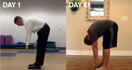 Man Touches Toes in 41 Days! 