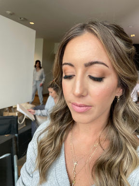 Idaho hair and makeup artist, Idaho bridal hair and makeup artist, natural makeup, glowy makeup, bridal hair, wedding hair, wedding makeup, makeup, hair, Hollywood waves, updos, clean bun, buns, half up half down down styles