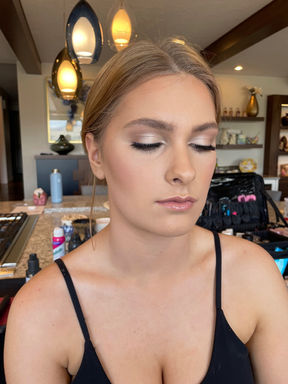 Idaho hair and makeup artist, Idaho bridal hair and makeup artist, natural makeup, glowy makeup, bridal hair, wedding hair, wedding makeup, makeup, hair, Hollywood waves, updos, clean bun, buns, half up half down down styles