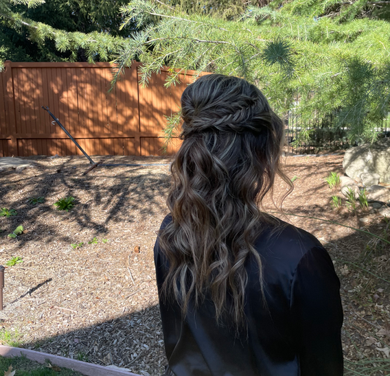 Idaho hair and makeup artist, Idaho bridal hair and makeup artist, natural makeup, glowy makeup, bridal hair, wedding hair, wedding makeup, makeup, hair, Hollywood waves, updos, clean bun, buns, half up half down down styles