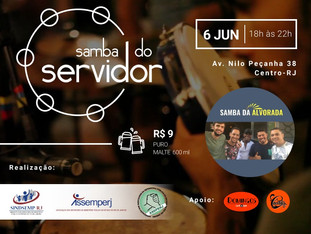 CONVOCAÇÃO - SAMBA DO SERVIDOR - 06/06/2019 ÀS 18:00