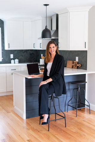 real estate agent in westport CT posing for personal branding photos