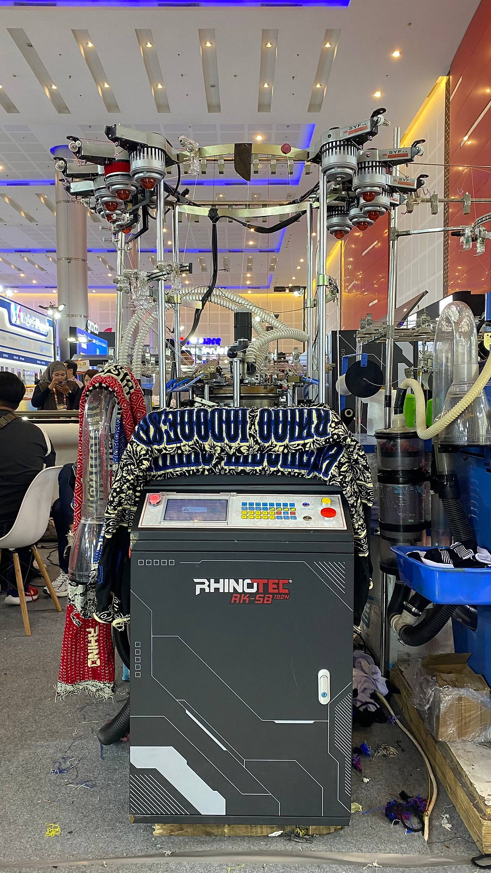 mesin knitting untuk syal