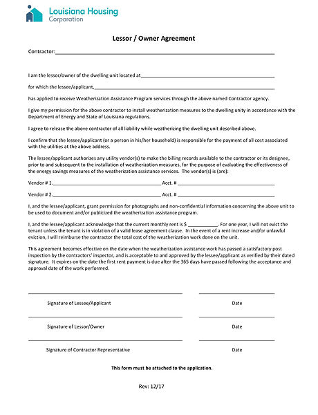 lease agreement