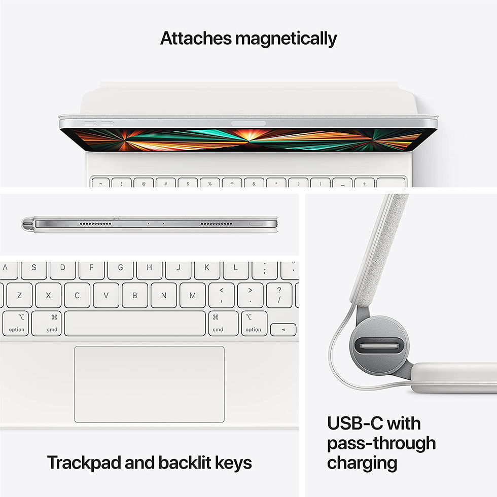 Thumbnail: Apple Magic Keyboard: iPad Keyboard case for iPad Pro 11-inch (1st, 2nd, 3rd, 4t