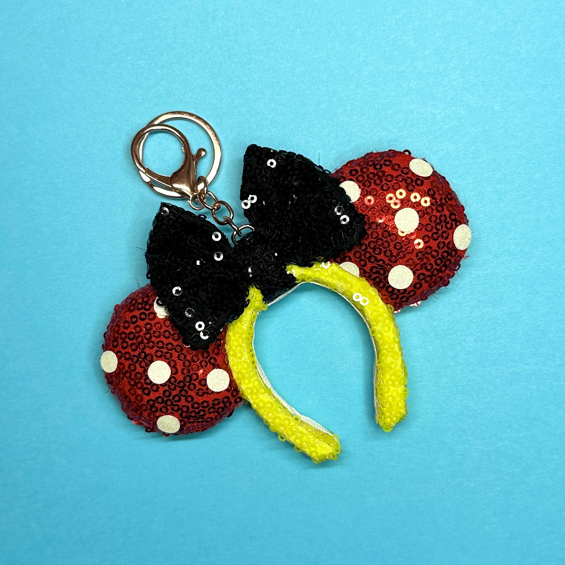 Polka Dot Tiny Mouse Ears Bag Charm