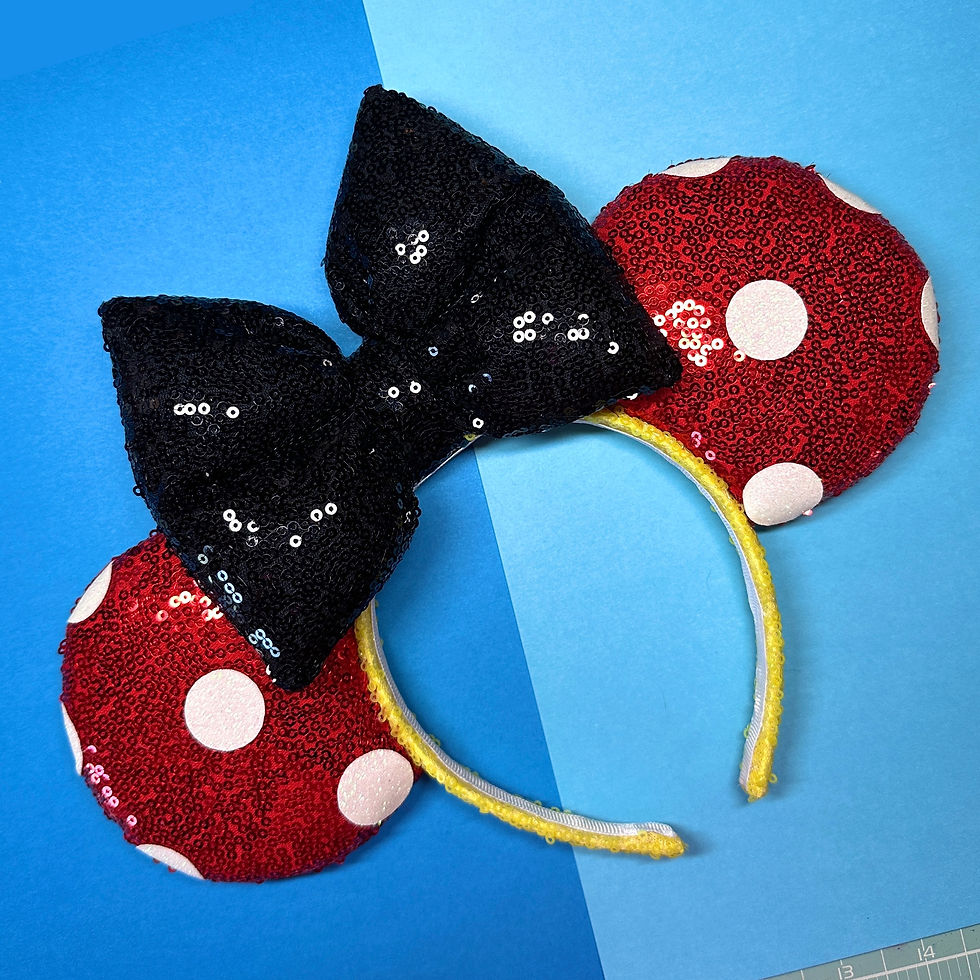 Polka Dot Sequin Mouse Ears