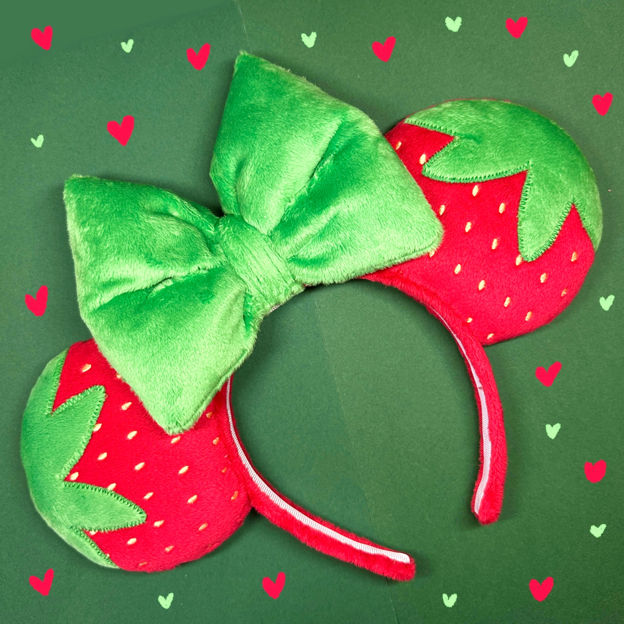 Red Strawberry Mouse Ears