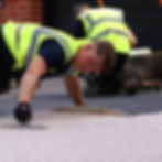 RonaDeck resin bound surfacing resin being installed by our contractors onsite.