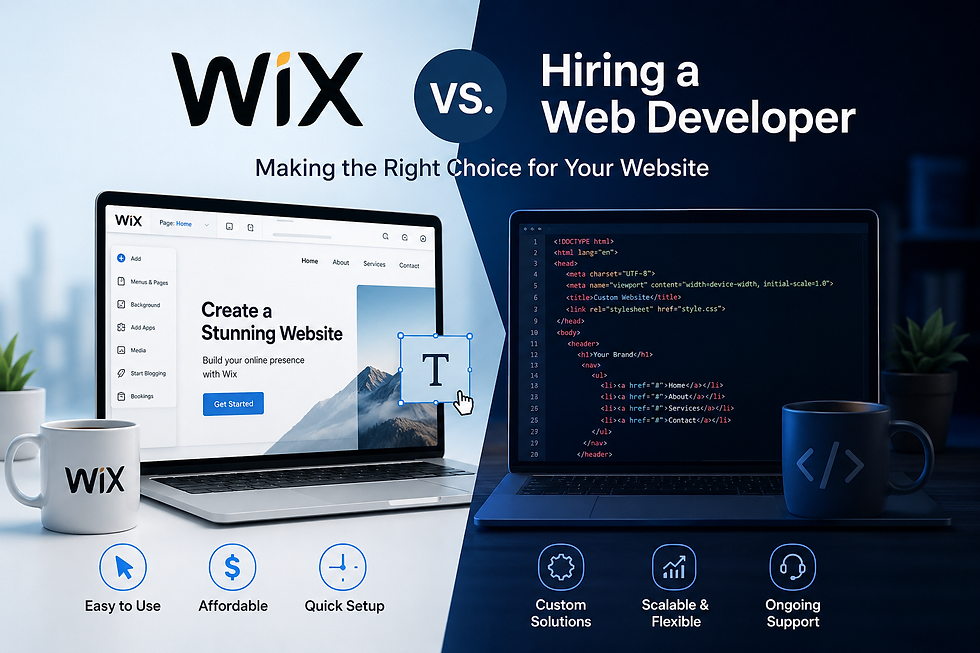 Professional website design services from Crystal Coded