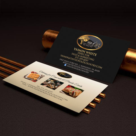 business card designs for restaurants