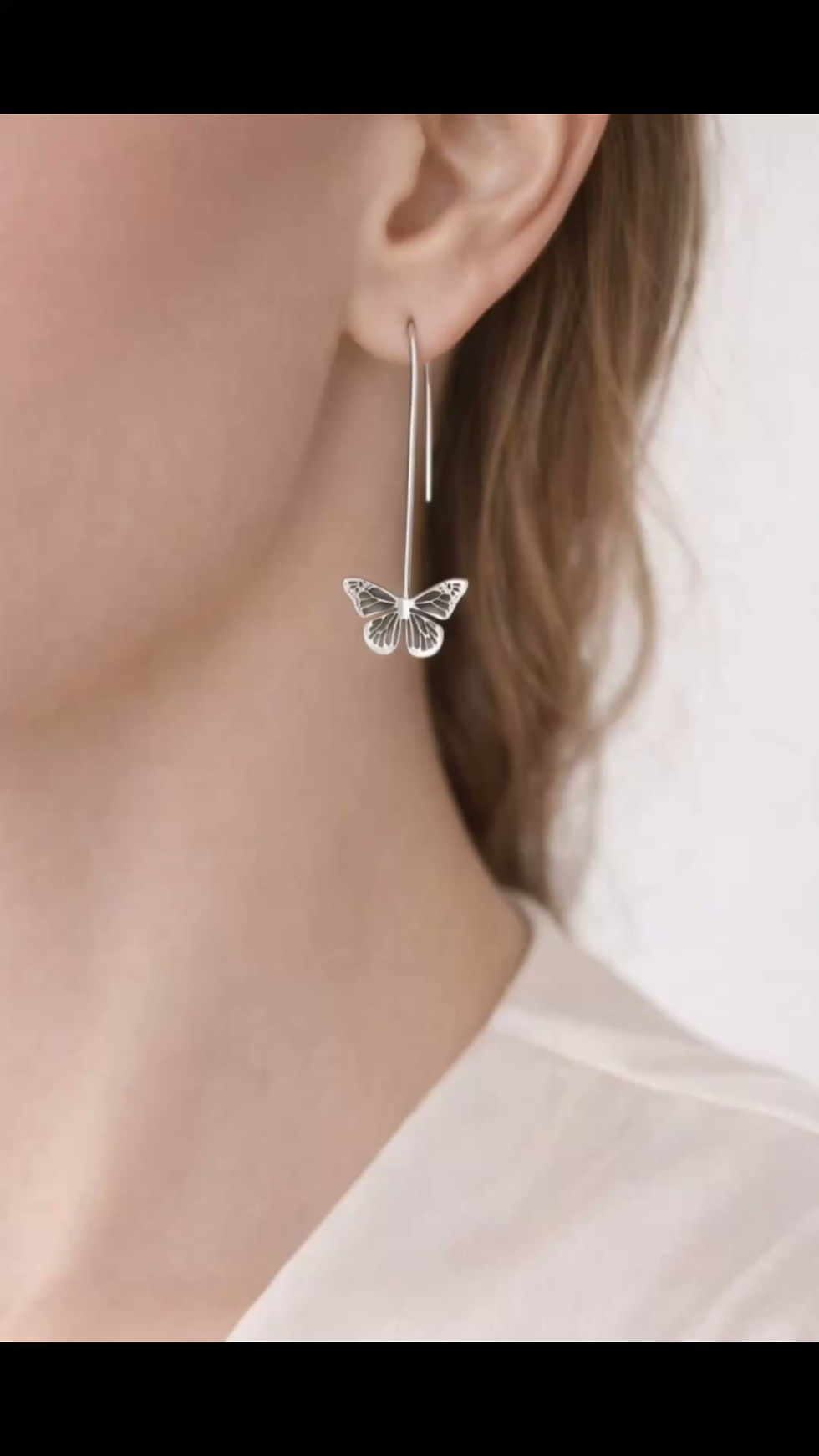Miniatura: Aretes Cascada Monarca  P.